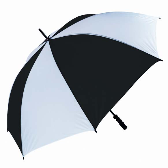 Wind Resistant Golf Umbrella Fibrelight Black & White (3473)
