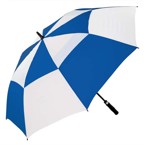 Premium Royal Blue and White FibreAuto Golf Umbrella (3477)