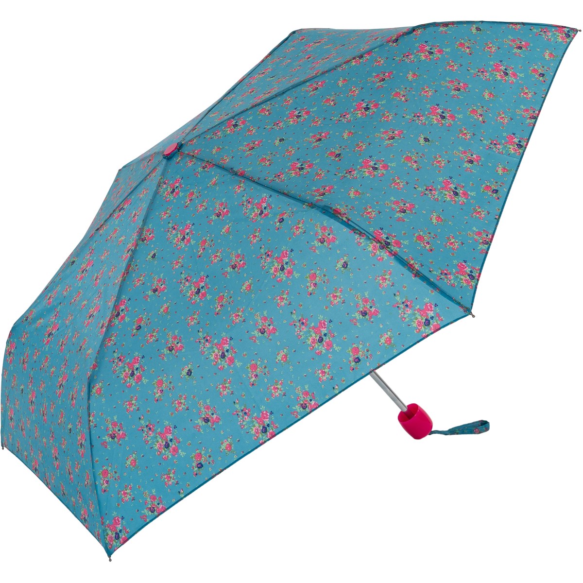Blue Ditsy Floral Compact Umbrella (31101Blue)