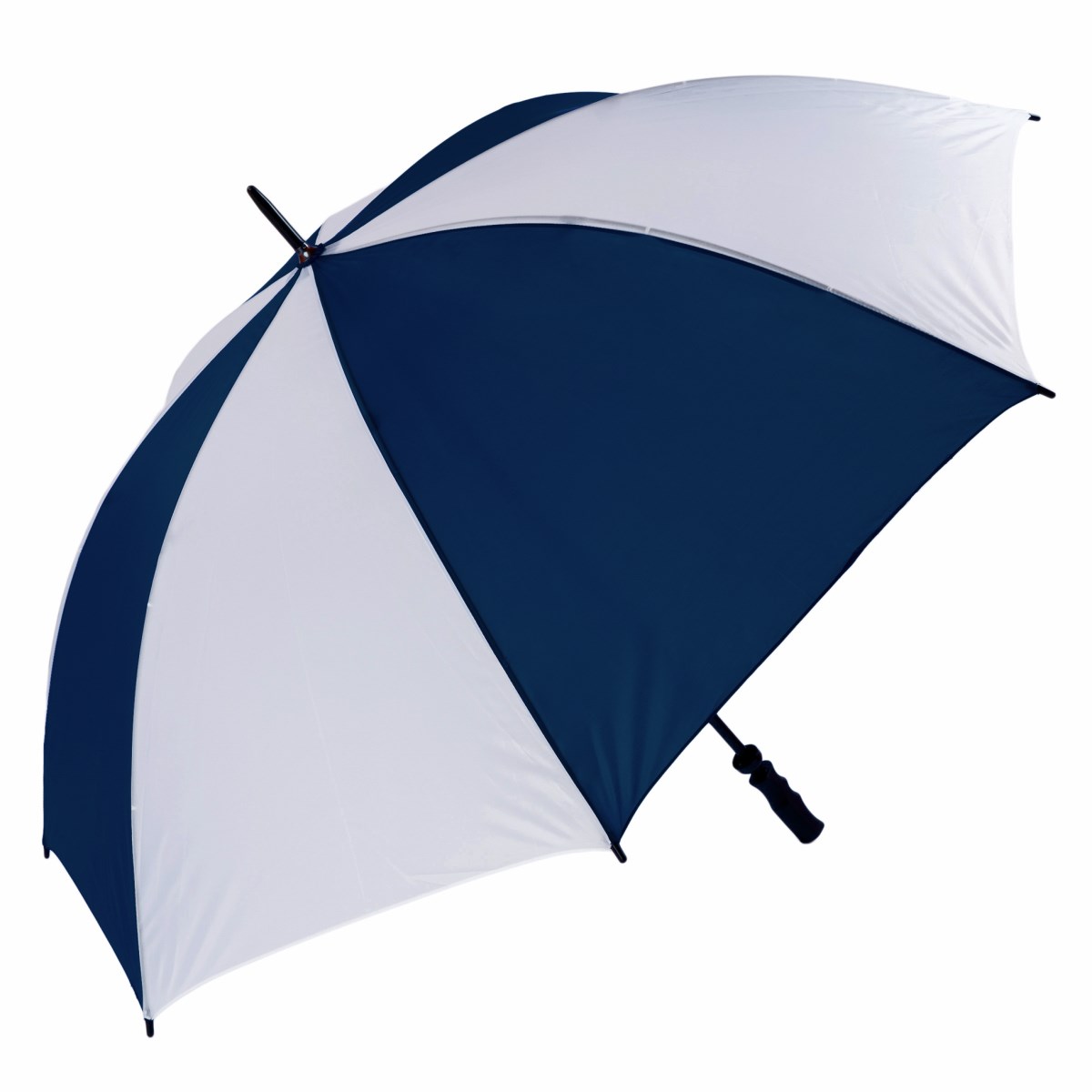 Wind Resistant Fibrelight Large Navy & White Golf Umbrella (3473)