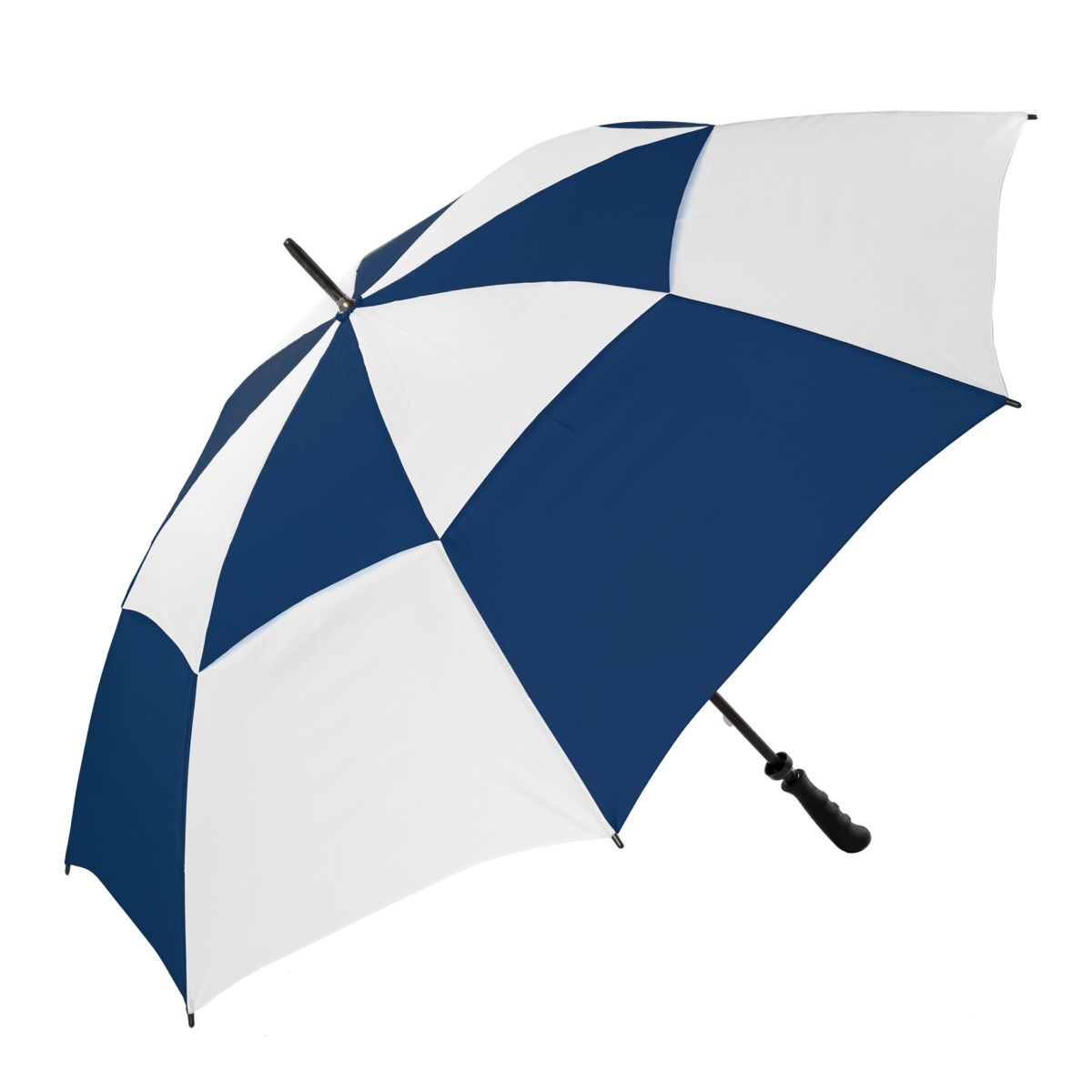 The Gibraltar Wind-Resistant Golf Umbrella - Navy & White (3475)