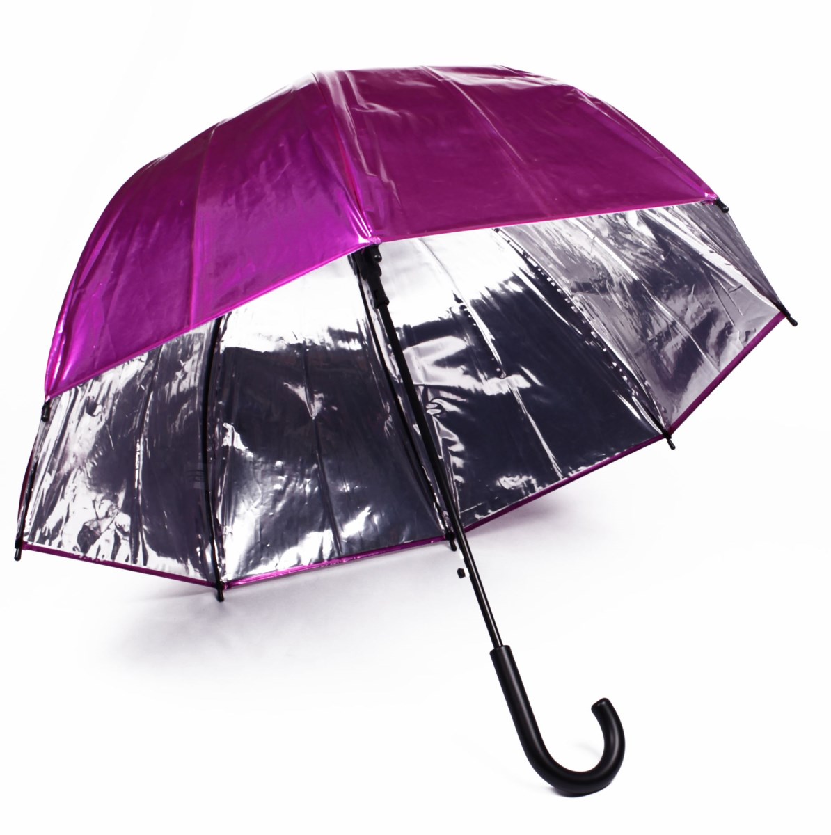 Pink Metallic Dome Umbrella Metallic Umbrella Dome Umbrella