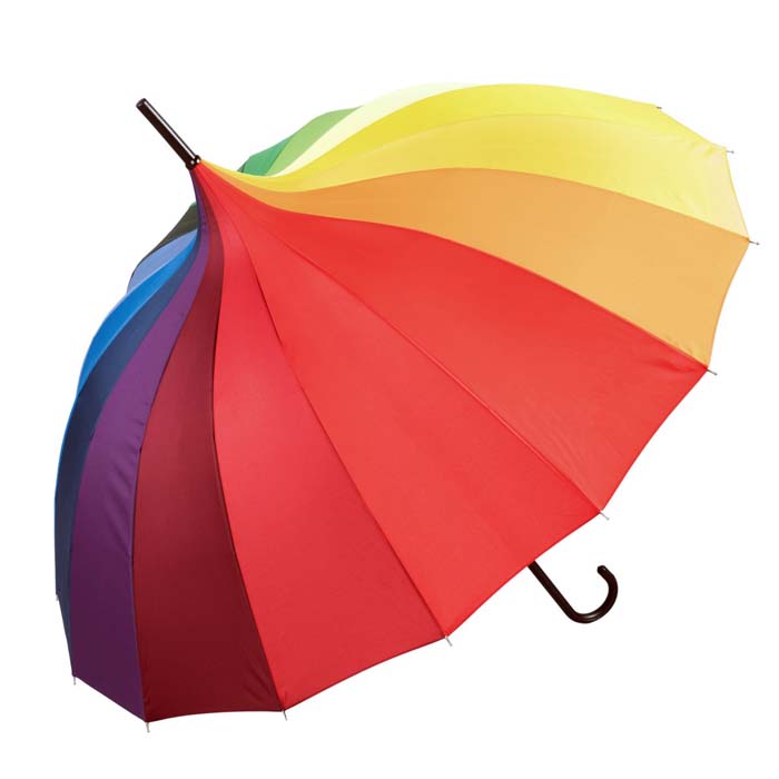 Rainbow Pagoda Umbrella Rainbow Wedding Umbrella Multicoloured Umbrella
