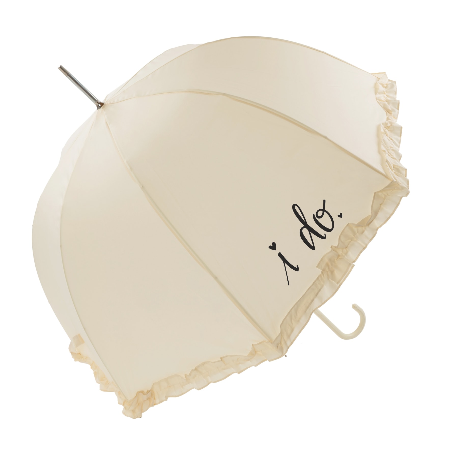 Luxury Frilled "I Do" Wedding Umbrella (17013/IVO)