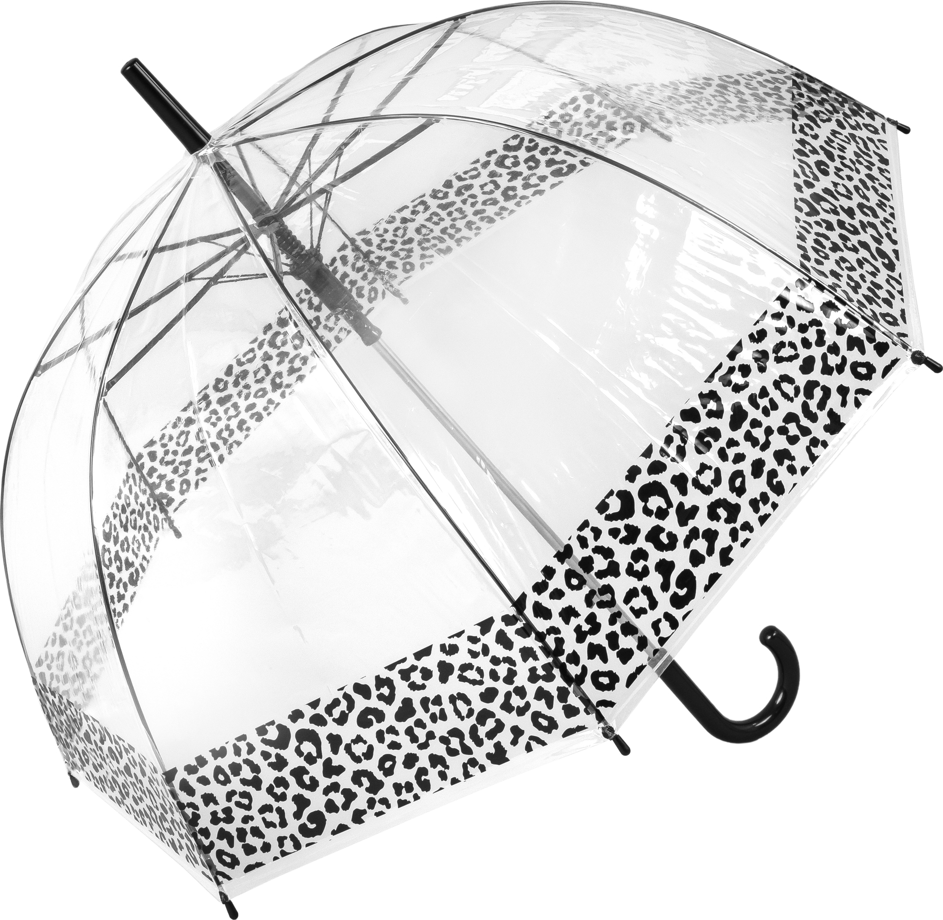 Leopard Print Border Clear Umbrella Auto open (18009)