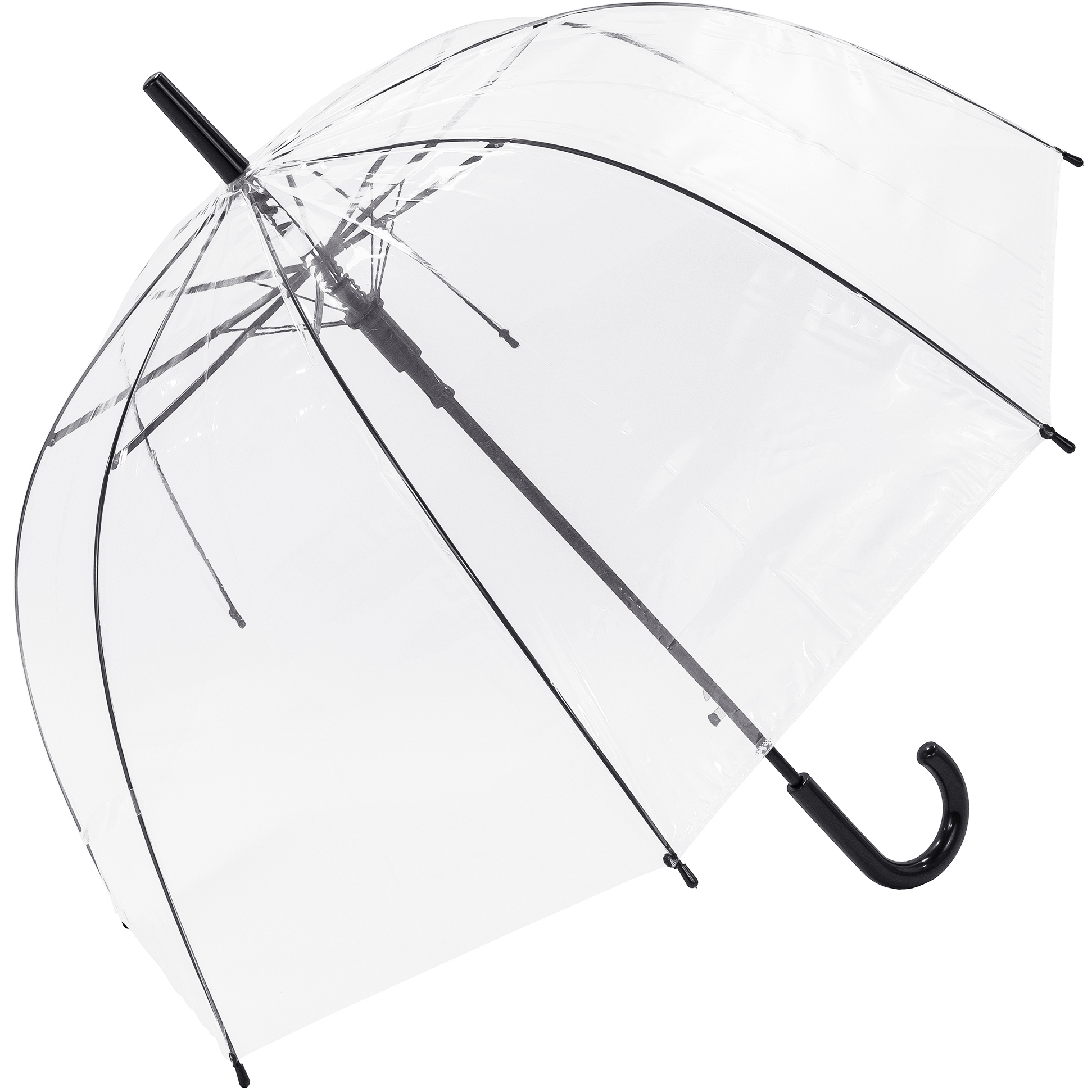 Clear Umbrella with Black Frame Auto Open (18018)