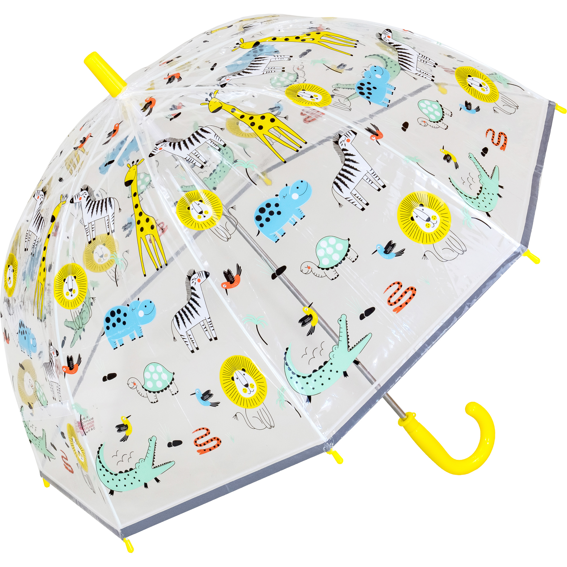 Kids Dome Umbrella with Jungle Animal Print (18029R)