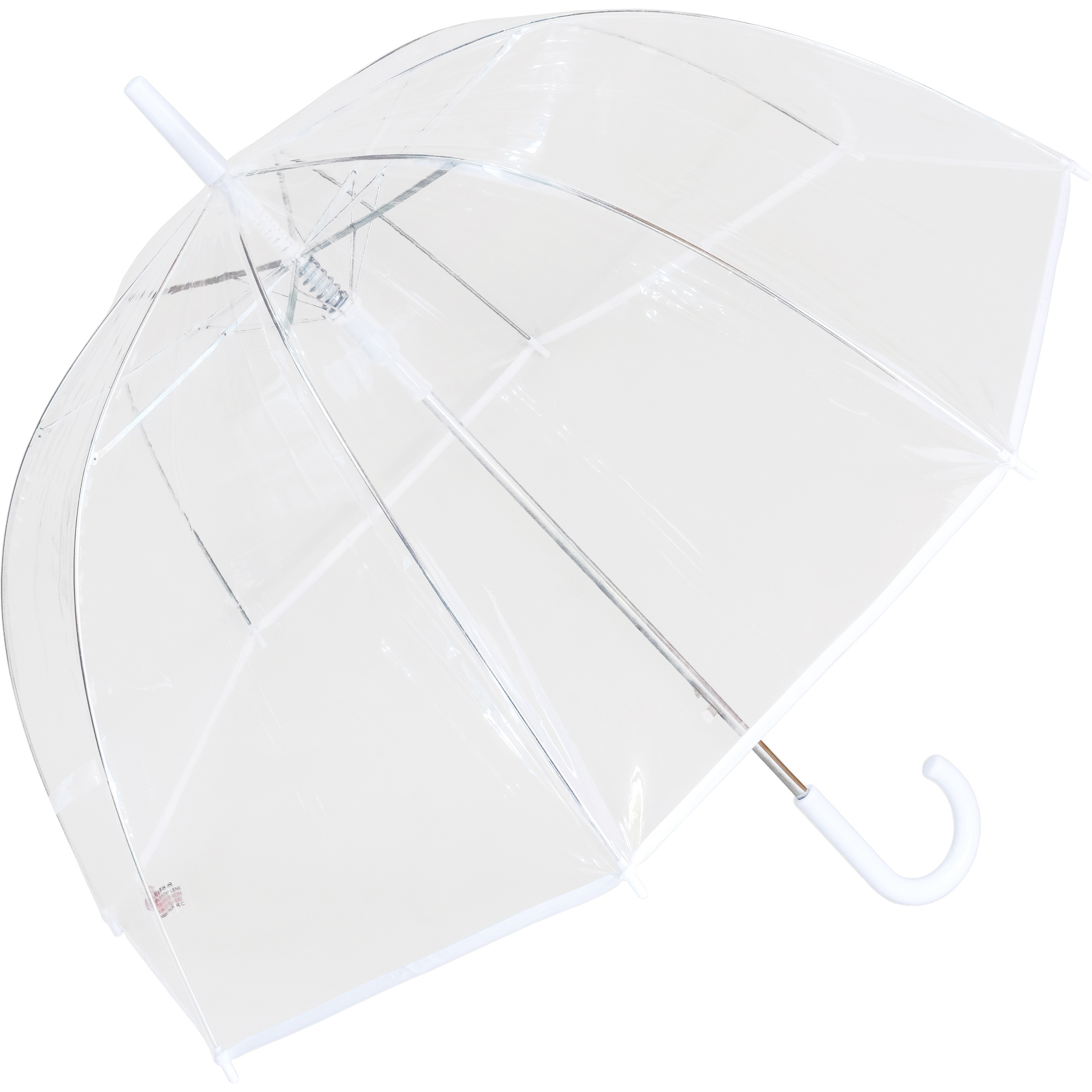 White Bordered Dome Umbrella (18038R)