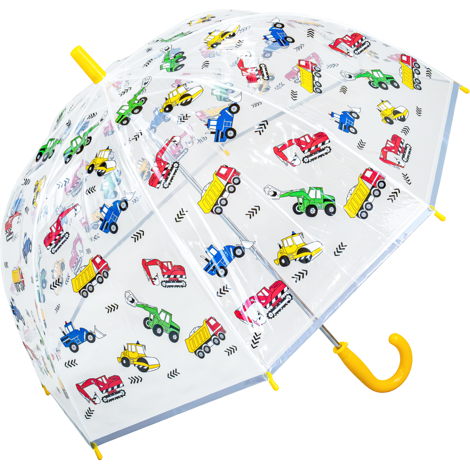 Childrens Digger and Dump Truck Dome Umbrella (18043R)