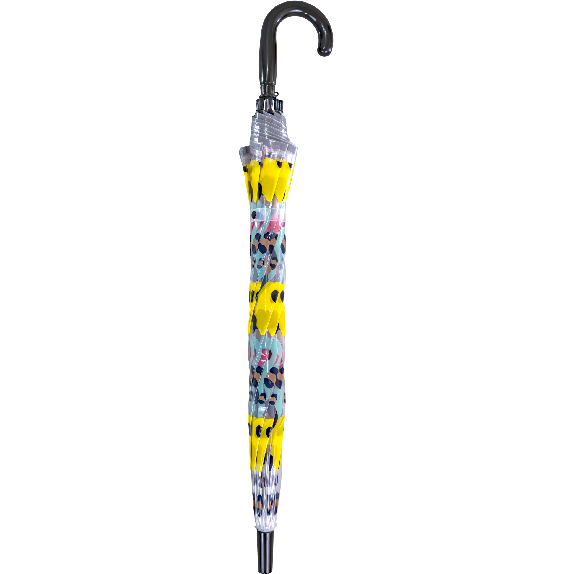 Childrens Multi Colour Animal Print Clear Dome Umbrella (18050R)