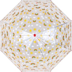 Kids%20Clear%20Dome%20Umbrella%20with%20Rainbow%20Pattern%20and%20Reflective%20Strip%20-%20Red%20Handle%20%2818024-R%29.jpg