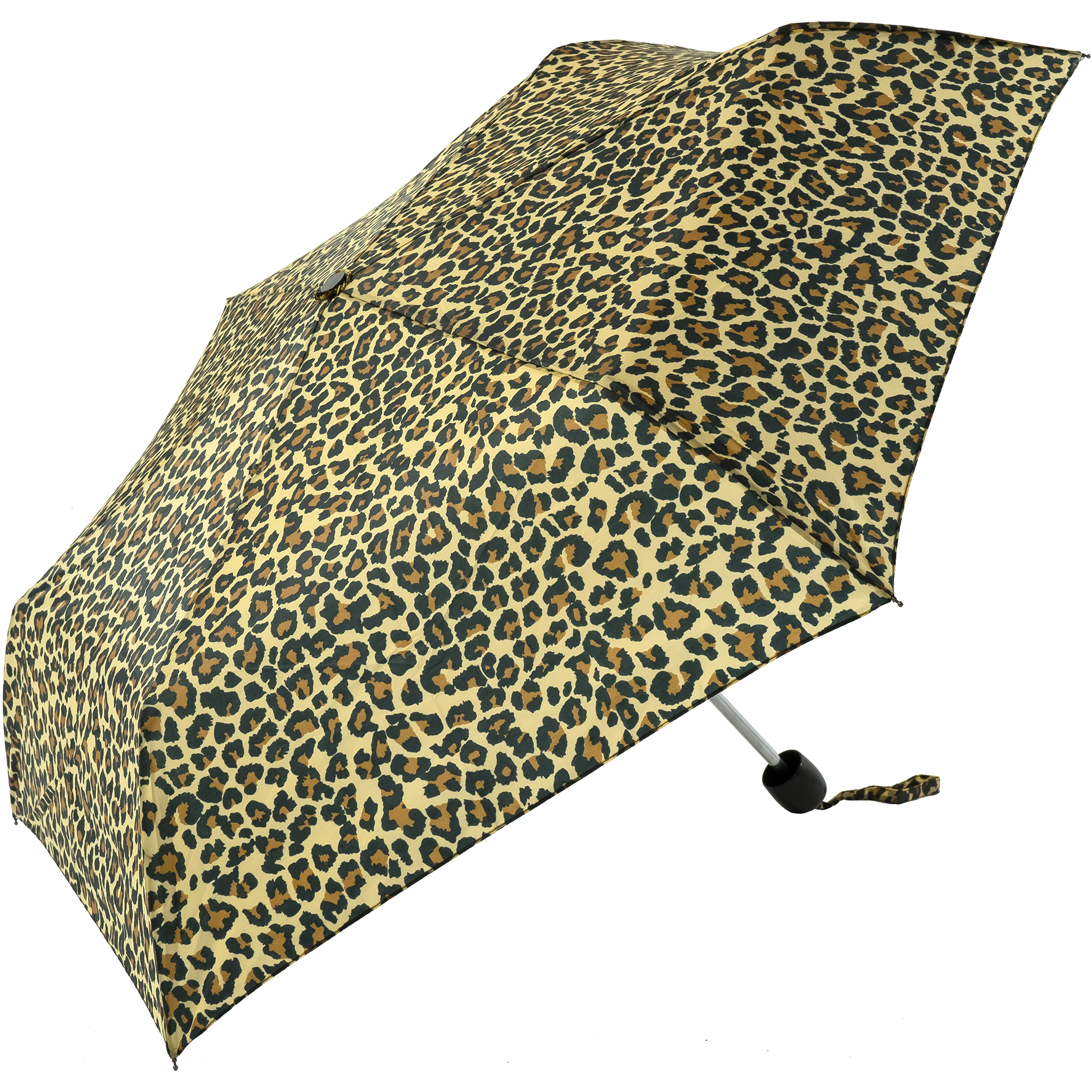 Leopard Print Compact Umbrella (31099)