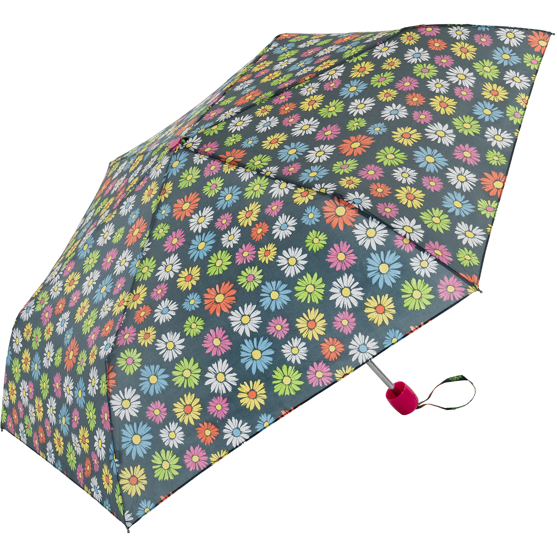 Flower power womens compact umbrella (31102)