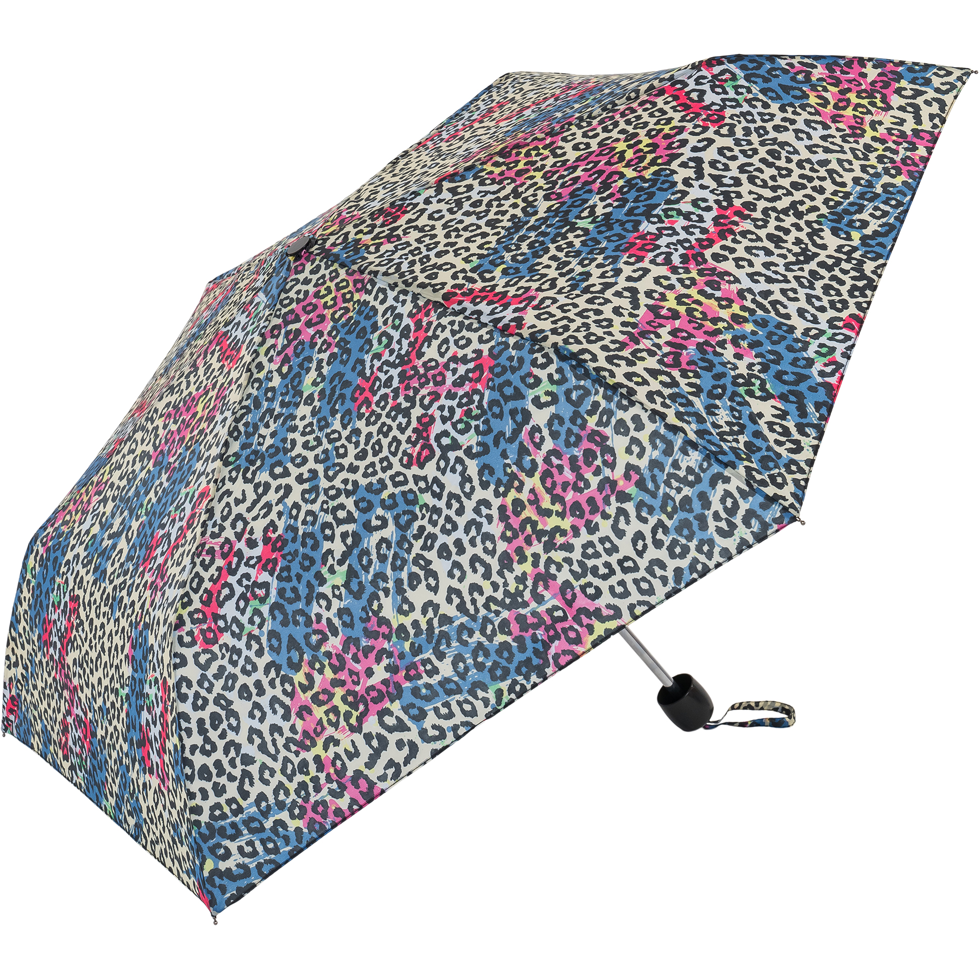 Leopard Print Compact Women's Umbrella (31102L)