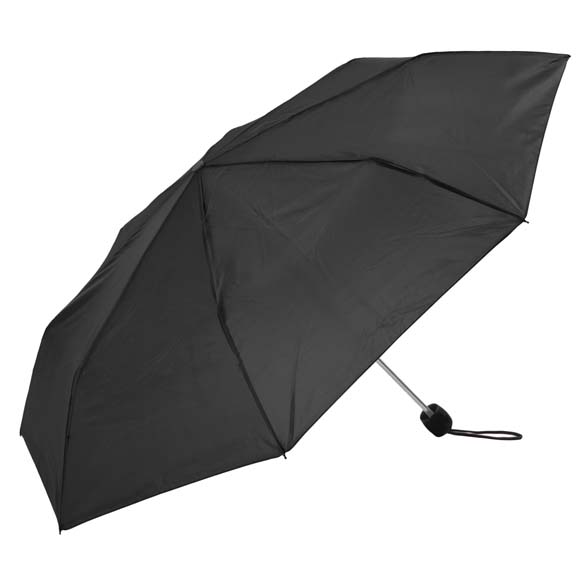 Unisex Black Compact Umbrella (3401B)