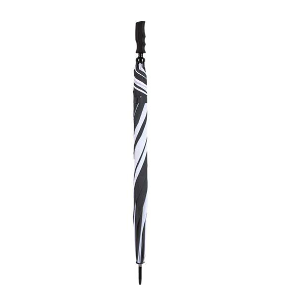 Wind Resistant Golf Umbrella Fibrelight Black & White (3473)