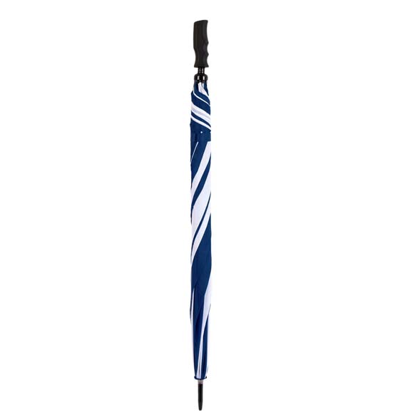 Wind Resistant Fibrelight Large Navy & White Golf Umbrella (3473)