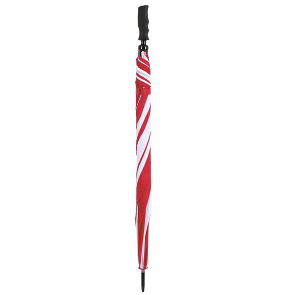 Lightweight Red & White Golf Umbrella Wind Resistant Fibrelight (3473)