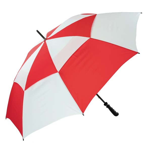 The Wind-Resistant Gibraltar Golf Umbrella - Red & White (3475)