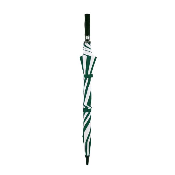 Premium Windproof Golf Umbrella, Auto Open - Green and White(3477)