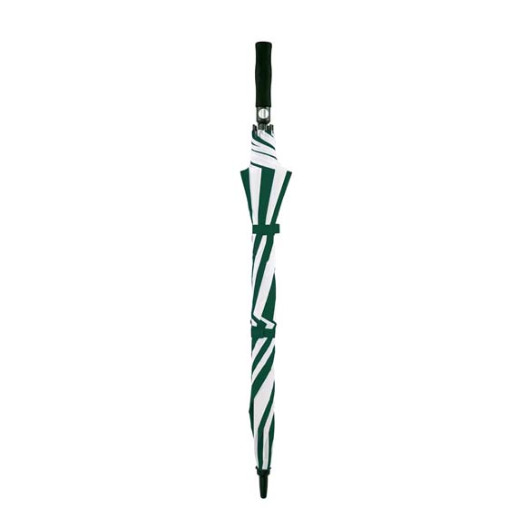 Premium Wind-Resistant Golf Umbrella, Auto Open - Green and White(3477)