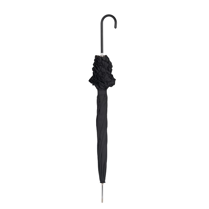 Black Scallop Frilled Umbrella (3599/BLK)