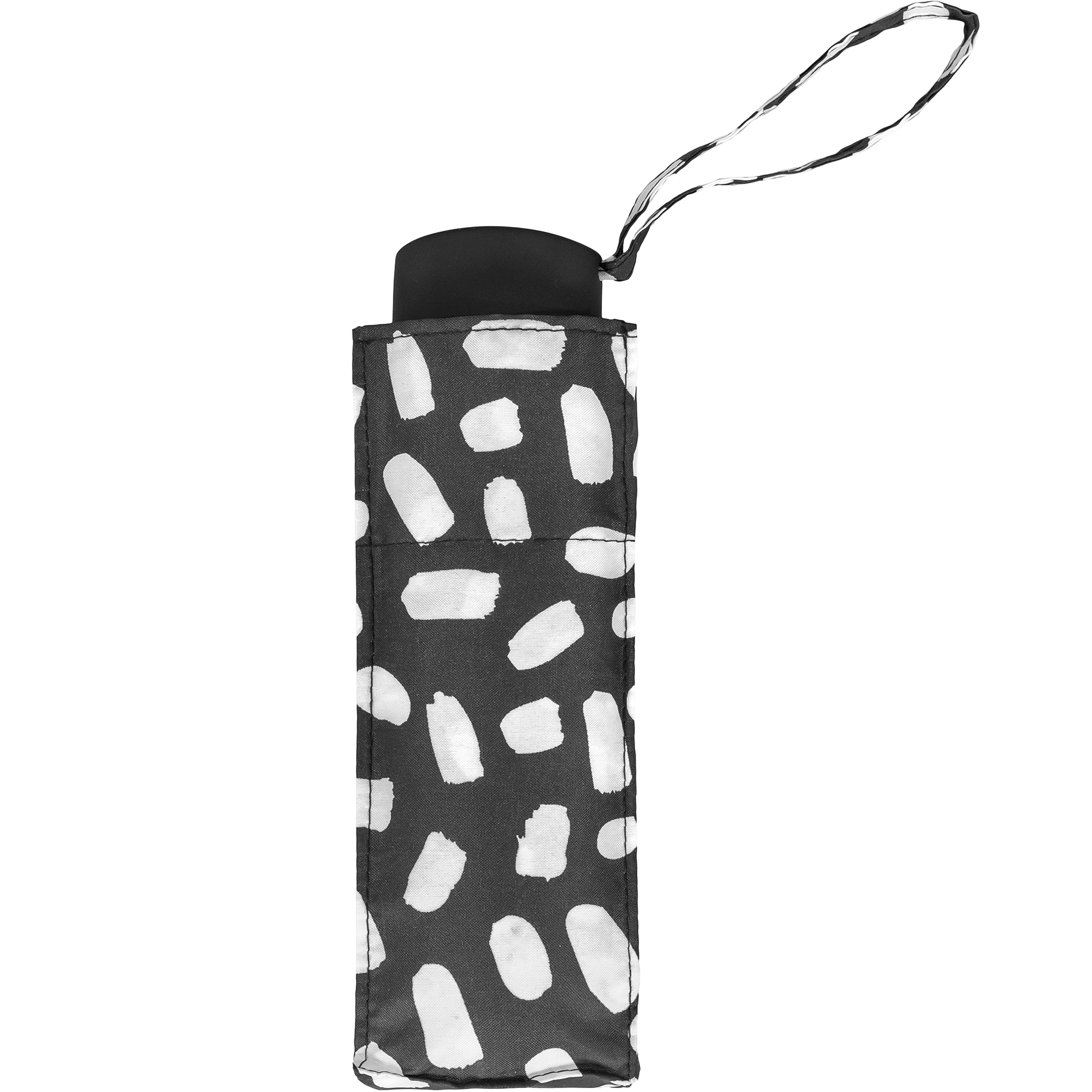 Black and white smudge supermini umbrella (51034-1)