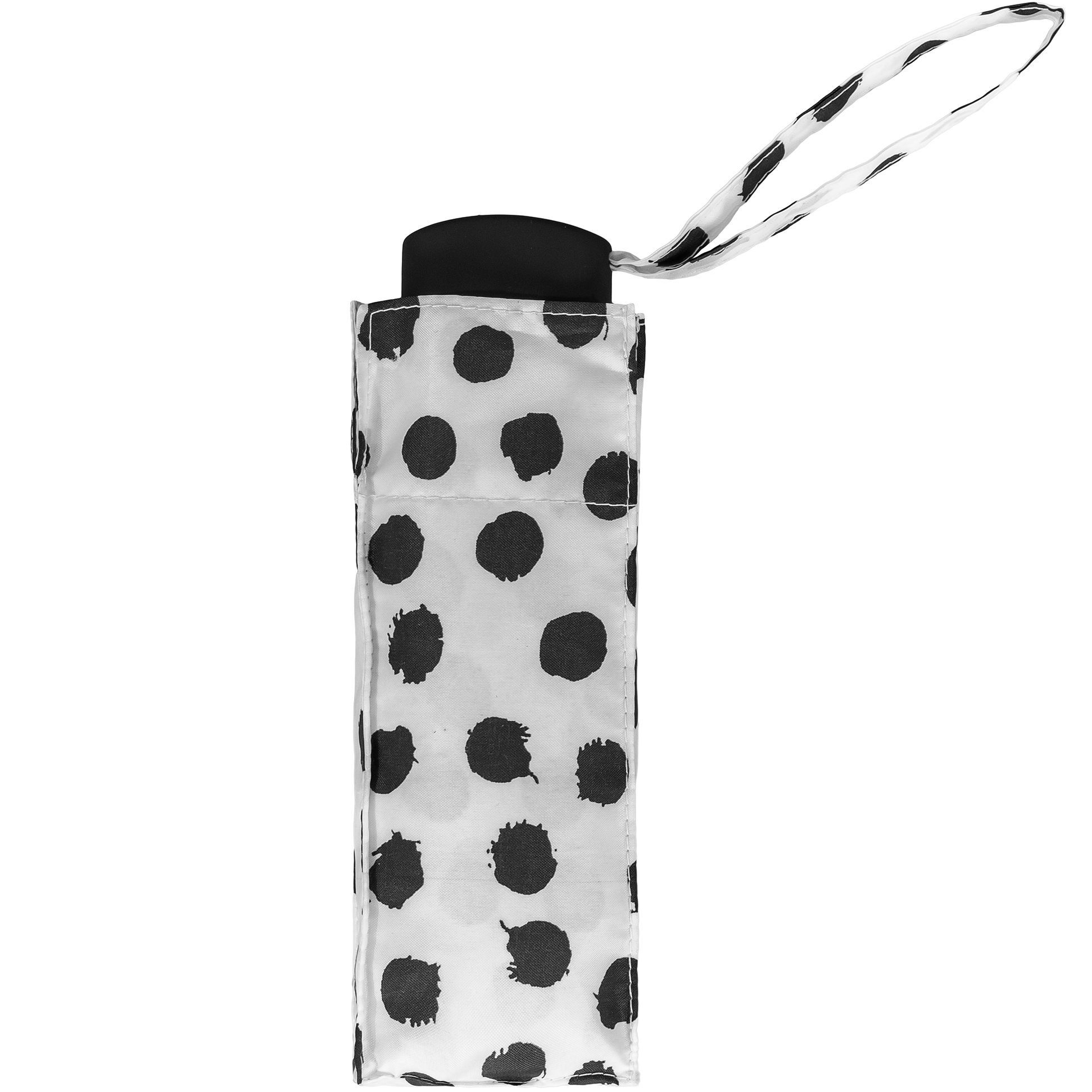 White with black spots super mini umbrella (51034W)