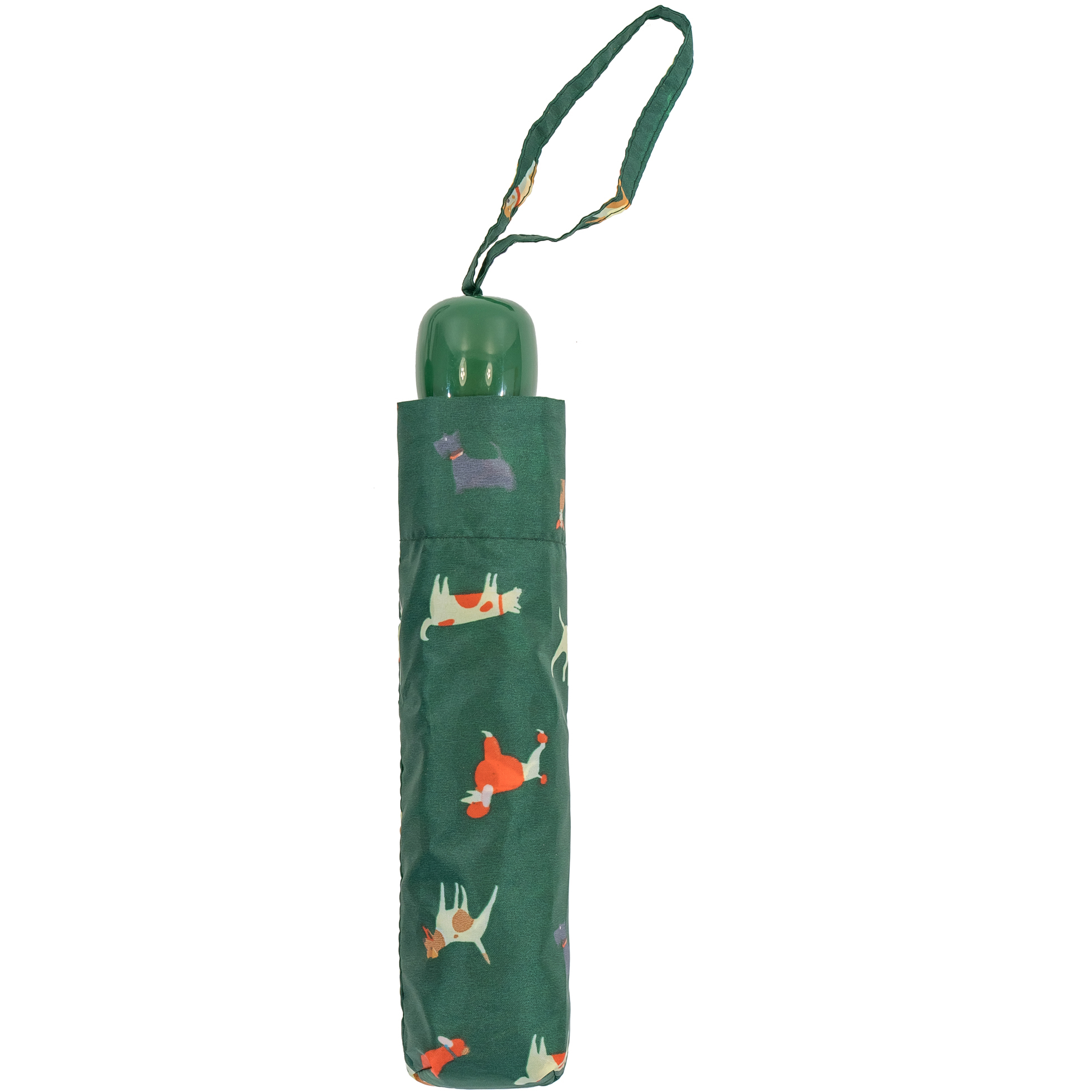 Countryside Dogs Green Compact Umbrella (31104)