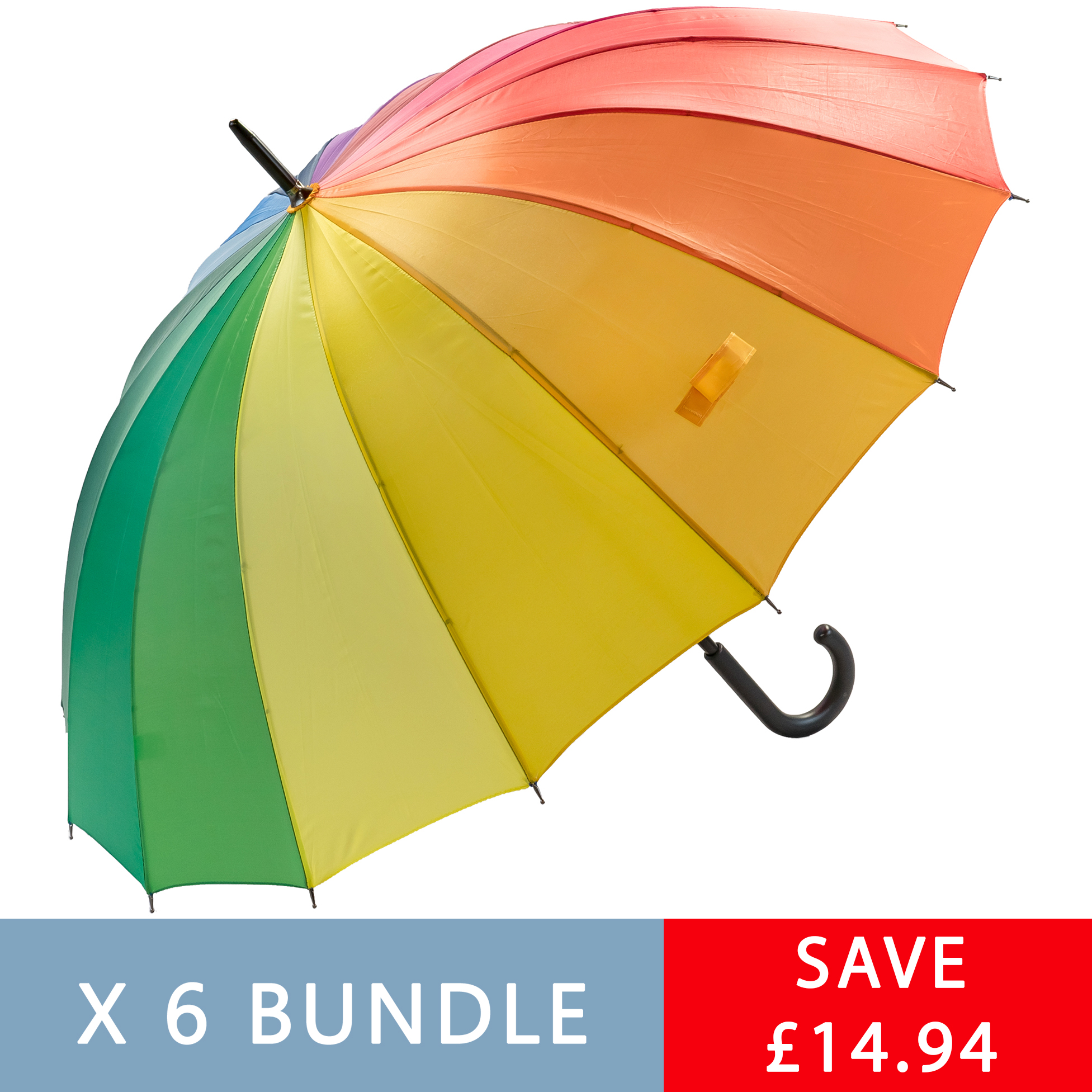 Rainbow Walking Umbrella Six Pack (3571-6)